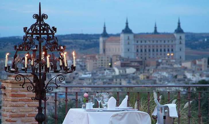 Hotel Cigarral Del Alba Toledo Restoran foto